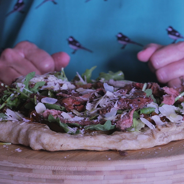 Grilled Sirloin & Carmelized Onion Flatbread